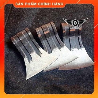 Lưỡi rìu lắp cán bổ củi, rìu chặt cây đi rừng bằng thép