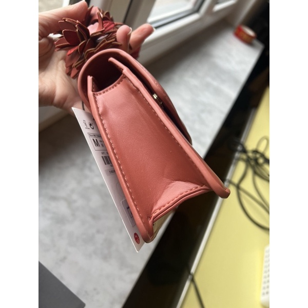 ZARA Đức - Túi xách auth new tag cao cấp chính hãng có sẵn sale mini đeo chéo tím cam đen quai hoa 6078/010