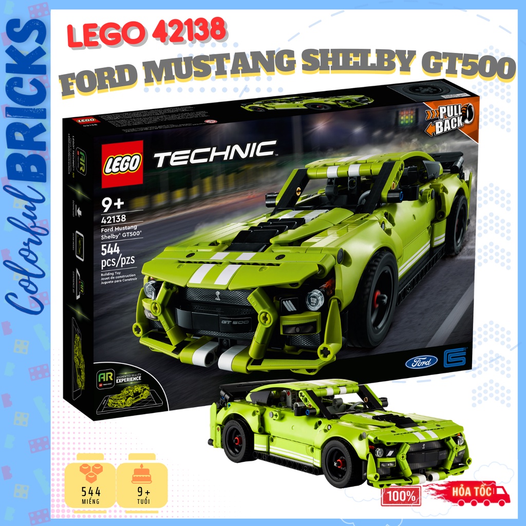Lego 42138 Xe Ford Mustang Shelby GT500 - Lego Technic Chính hãng