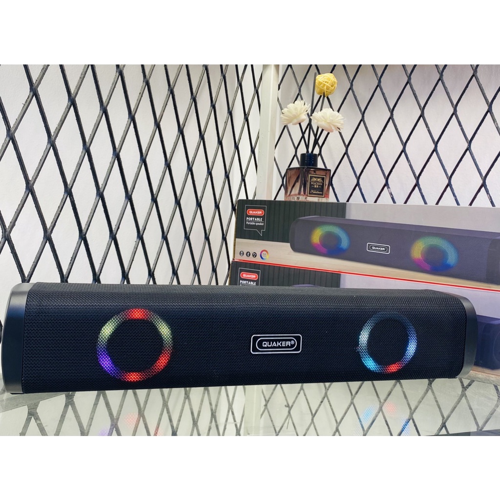 Loa Bluetooth Quaker QL10 ⚡ CHÍNH HÃNG ⚡ Loa Bluetooth Quaker QL10 âm thanh cực đỉnh  - ngoại hình siêu đẹp