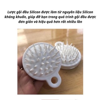 Lược gội đầu silicon mát xa da đầu