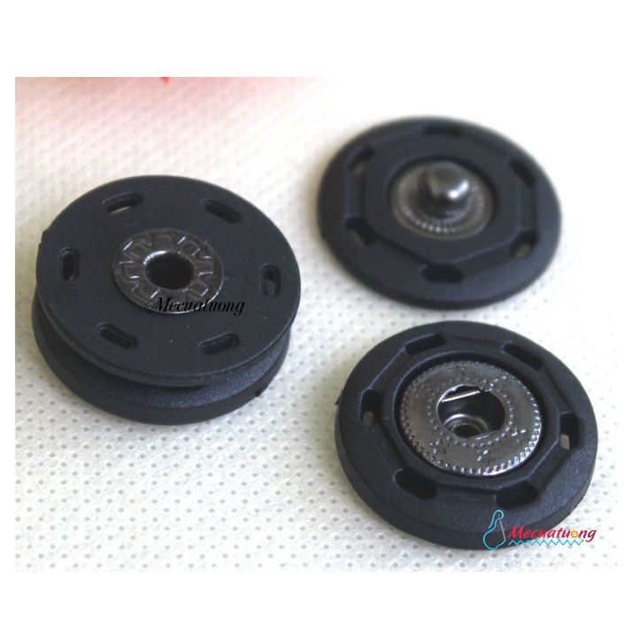 Sét 5 bộ khuy nút cúc chụp ẩn phía trong tròn dùng cho áo khoác áo gió áo len áo sơ mi váy đầm các loại