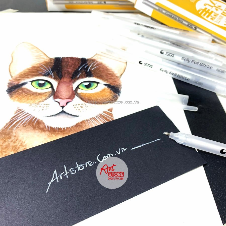 Bút Trắng Gelly Roll White STA - Hoạ Cụ Artstore