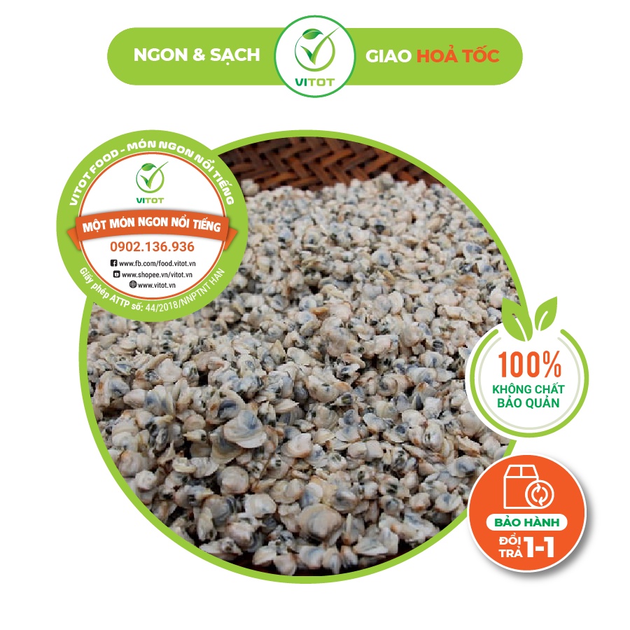 Hến Sông La VITOT Đặc Sản Hà Tĩnh Thơm Ngon Nức Tiếng