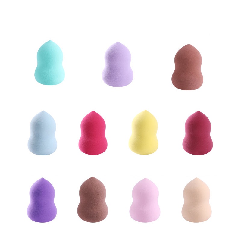 Combo 2 Mút Trang Điểm Hình Hồ Lô Tán Kem Nhiều Màu Sắc-Giao Màu Ngẫu Nhiên