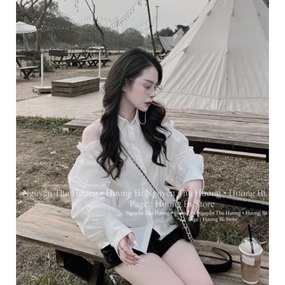 Áo sơmi hở vai