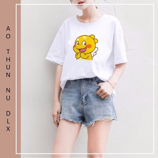 Áo Thun Nữ In Hình QooBee Ong Vàng Dễ Thương DLX