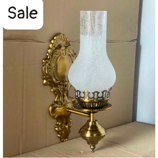 Đèn tường dầu-Đèn hình dầu trang trí phòng thờ-Đèn vách cầu thang-Tặng kèm bóng đèn tiết kiệm điện