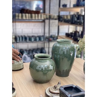 Lọ hoa , bình hoa dáng vò thấp