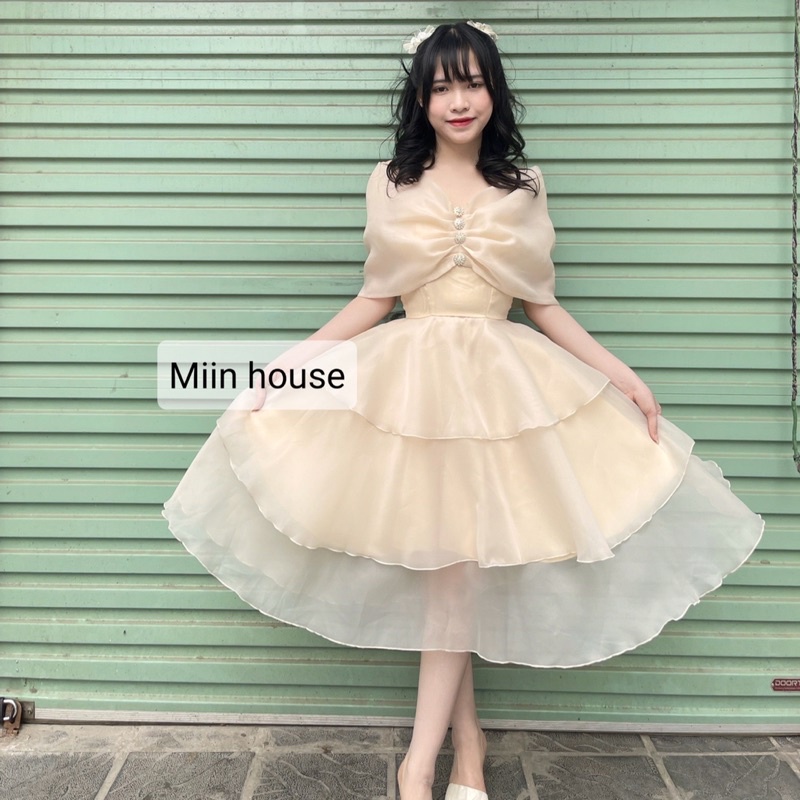 Váy công chúa 3 tầng tơ xốp