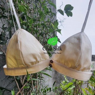 Áo bra tơ tằm chu silk