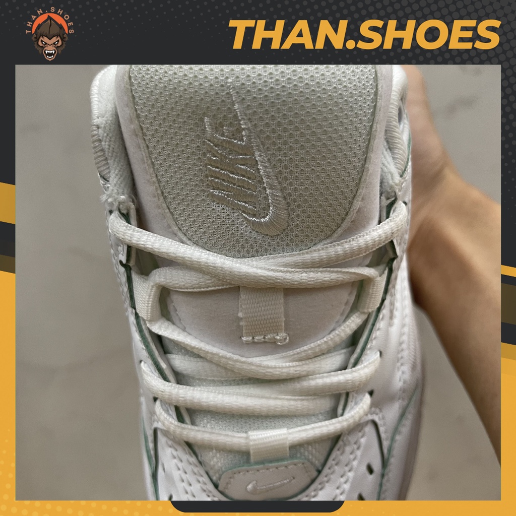 Giày M2k Tekno Triple White, M2k Trắng Gót Xám Nhạt - Than.Shoes