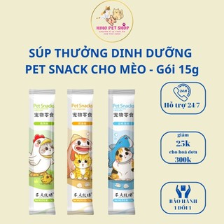 Súp thưởng dinh dưỡng pet snacks cho mèo - thanh 15g