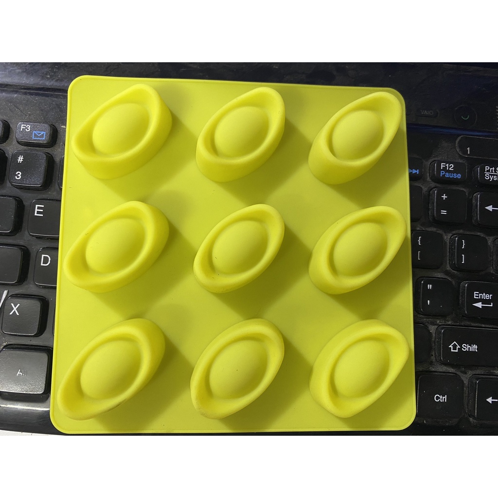 Khuôn Silicon 9 thỏi vàng