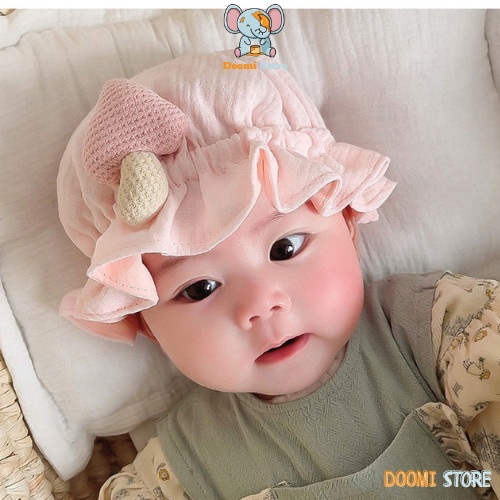 Mũ Xô Hình Nấm Viền Cực Xinh Mềm Mại Thoáng Mát Cho Bé Doomi Store - SP520