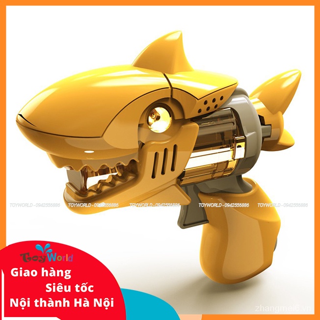 [CuBin] Súng đồ chơi mini khủng long cá mập nhựa cao cấp
