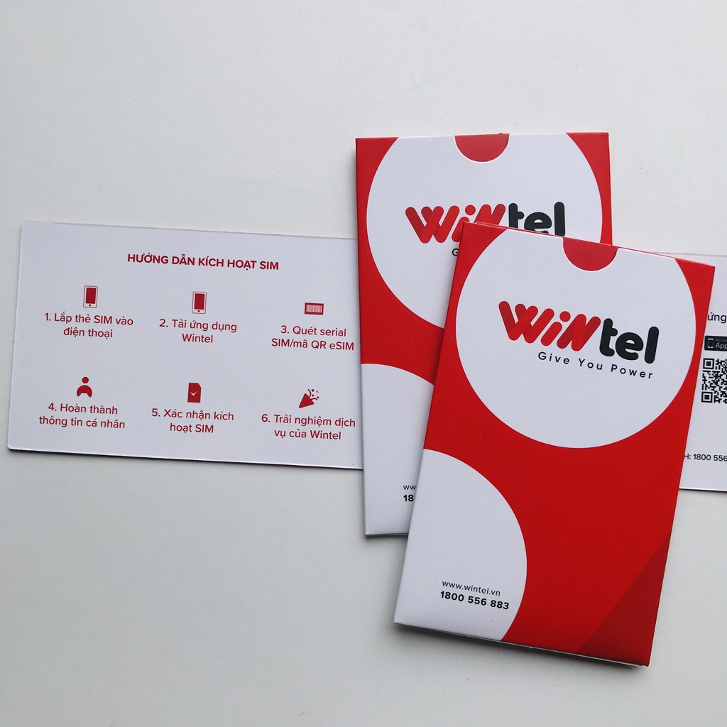 SIM vật lý Mobicast WINTEL WIN60 (Reddi) - Data tốc độ cao không giới hạn, Gói Cước 60K/30 Ngày