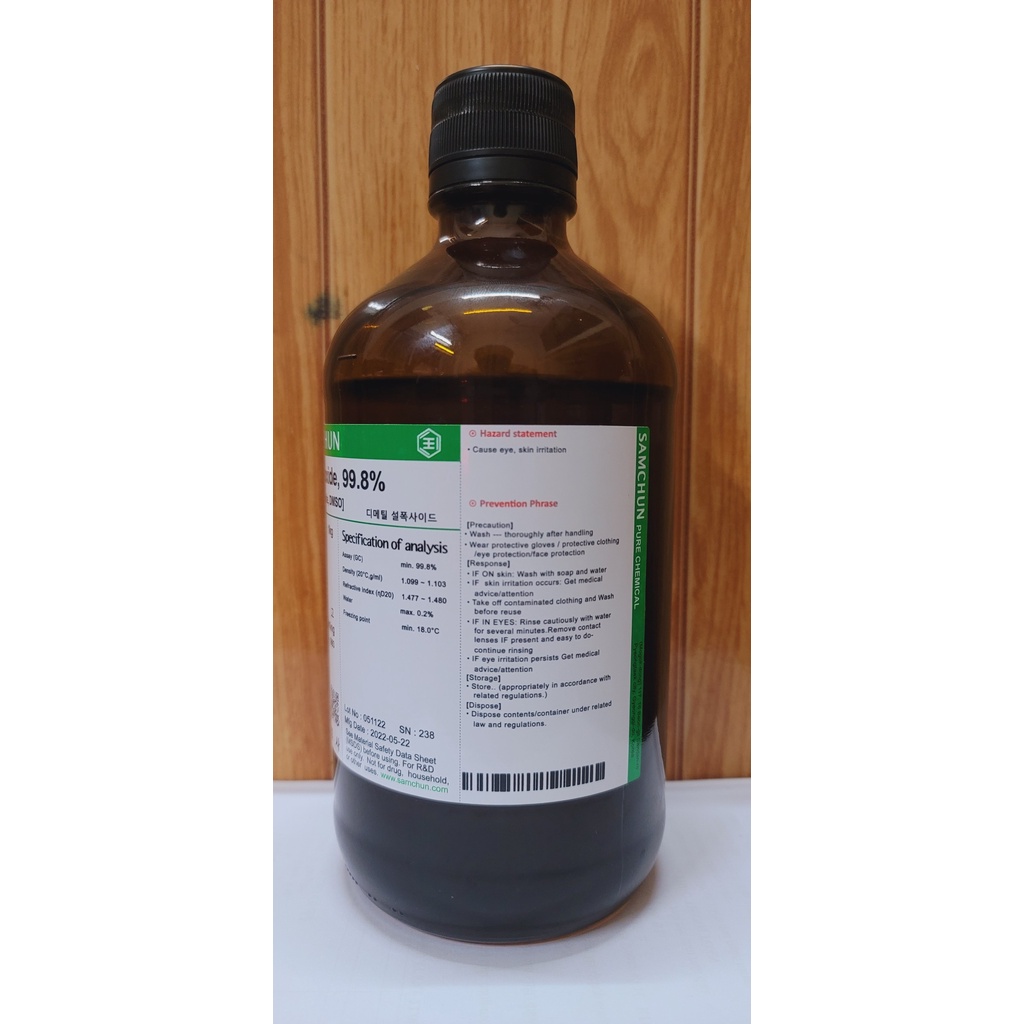 Dimethyl sulfoxide, DMSO Cas 67-68-5