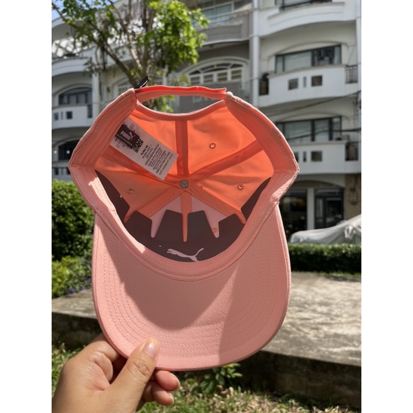 Nón kết  Puma metal cat cap apricot blush màu hồng chính hảng