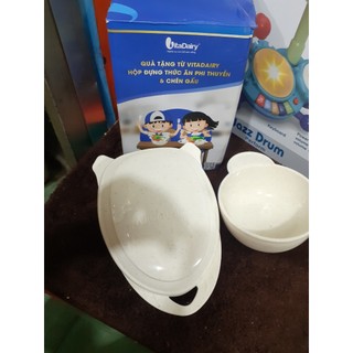 Bộ chén ăn dặm lúa mạch phi thuyền Quà tặng từ Vitadairy
