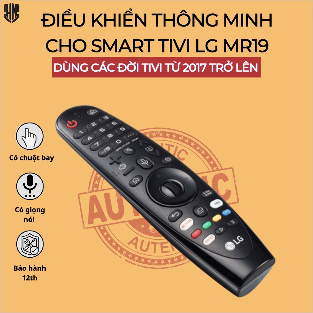 Điều khiển thông minh cho Tivi LG AN-MR19BA cho Tivi LG 2019,2018,2017 - Hàng chính hãng - Bảo hành 12 tháng