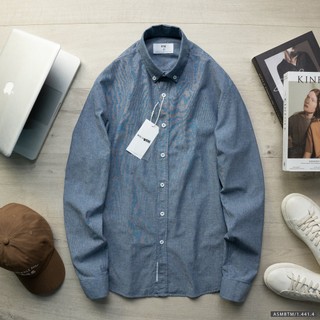 Áo sơ mi linen dài tay cổ button - down btm - 1.441.4 - BTM Studios