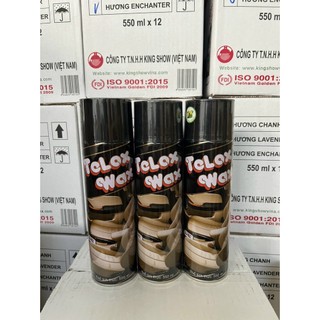 Xịt bóng gỗ telox wax 550ml