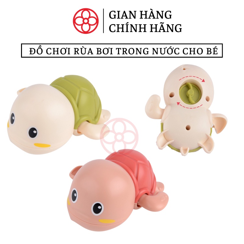 Đồ chơi nhà tắm rùa con bơi lội vặn cót ngộ nghĩnh đáng yêu cho bé