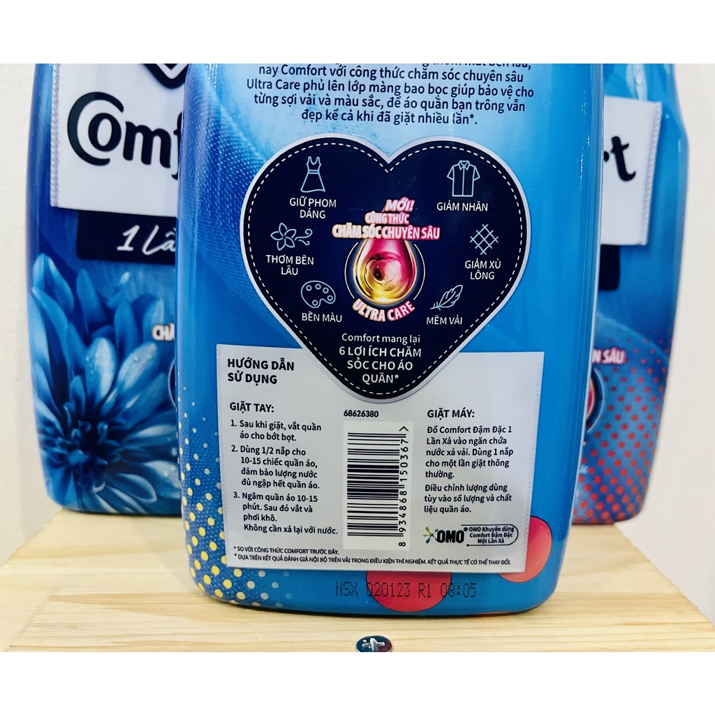 Nước xả vải Comfort đậm đặc 1 lần xả Hương Ban Mai chai