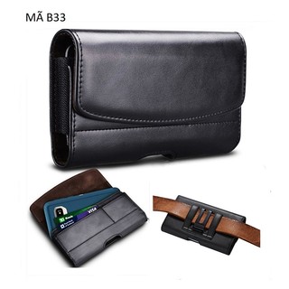 Bao da điện thoại đeo thắt lưng Mã B33
