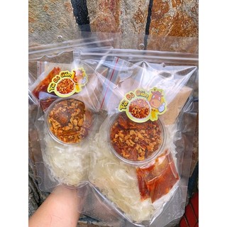 COMBO Dẻo Sợi Sate Muối Tỏi Bò ( Kèm Sate )