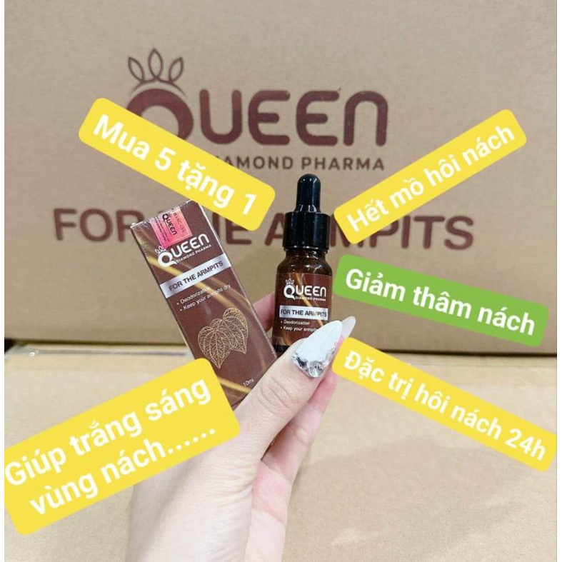 Serum Hôi nách Queen , Dứt điểm hôi nách, làm sách vùng nách, khử thâm nách
