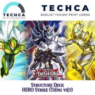 Bài in tiếng việt - bộ bài yugioh - structure deck - hero strike