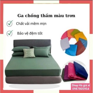 Ga Chống Thấm Trơn, Ga Chống Thấm Hoạ Tiết Hoa Văn Bảo Vệ Đệm, Loại Dày