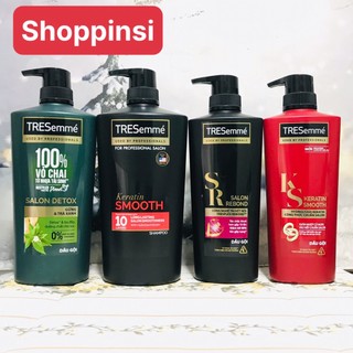 Dầu gội hoặc dầu xả tresemme keratin, rebond, detox