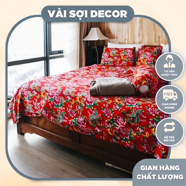 Vỏ chăn con công có khoá kéo 2m x 2m2