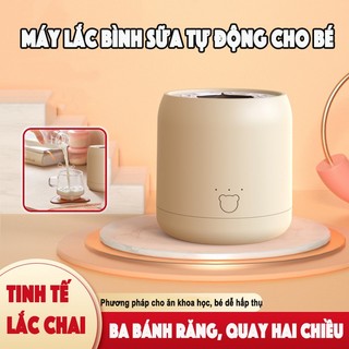 Máy Lắc Bình Sữa Tự Động Cho Bé Máy Pha Sữa Cho Bé Xoay 360 độ Điện Lắc Đều sữa Thao Tác Một Lần Bấm