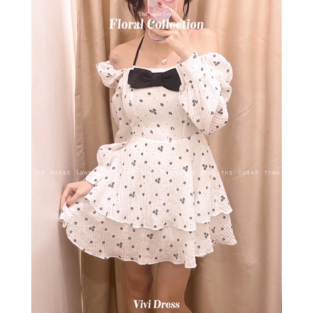 Váy đũi hoa Vivi Dress SugarTown
