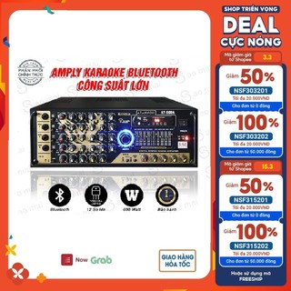 Amply USB Bluetooth - Ampli Karaoke Gia Đình ATANNOII AT-568A 12 sò Nhật