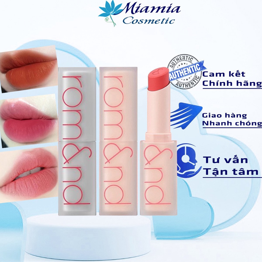 Son Thỏi Romand Zero Matte Lipstick Son Lì Mịn Siêu Xinh Full Màu [CHECK HIDDEN TAG]