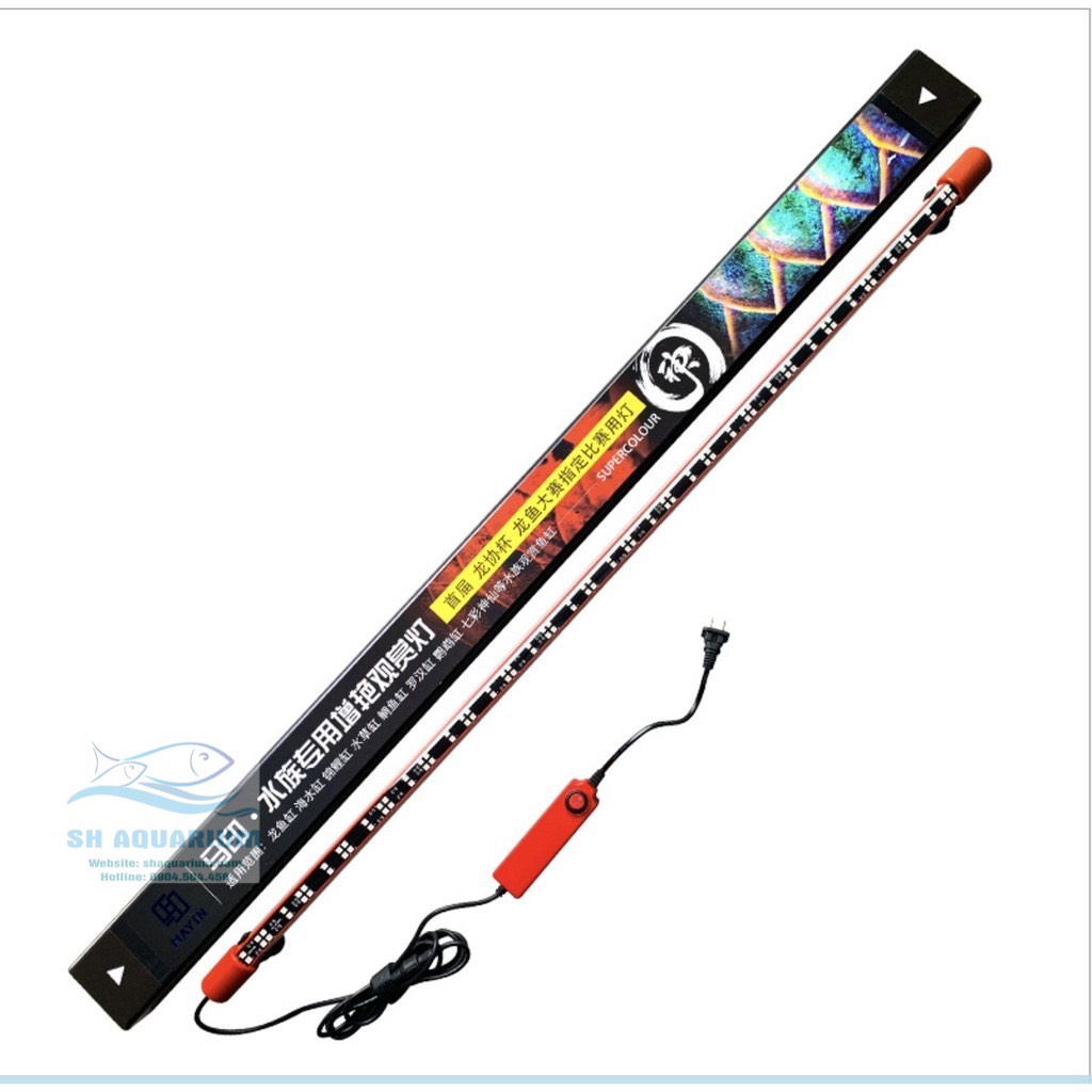 ĐÈN CÁ RỒNG MAYIN SUPER COLOR ĐỎ CHUYÊN DỤNG CHO HUYẾT LONG - ĐỎ CÁ KHÔNG ĐỎ NƯỚC 92CM
