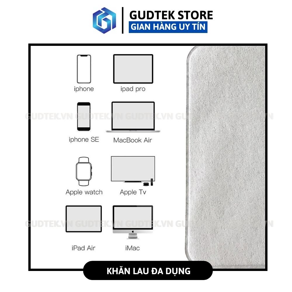 Khăn Lau Màn Hình Điện Thoại, Máy Tính Bảng, Laptop, IPHONE, IPAD, Macbook Polishing Cloth, iGiẻ