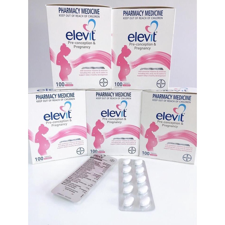 Vitamin tổng hợp Elevit bầu 100 viên của Úc