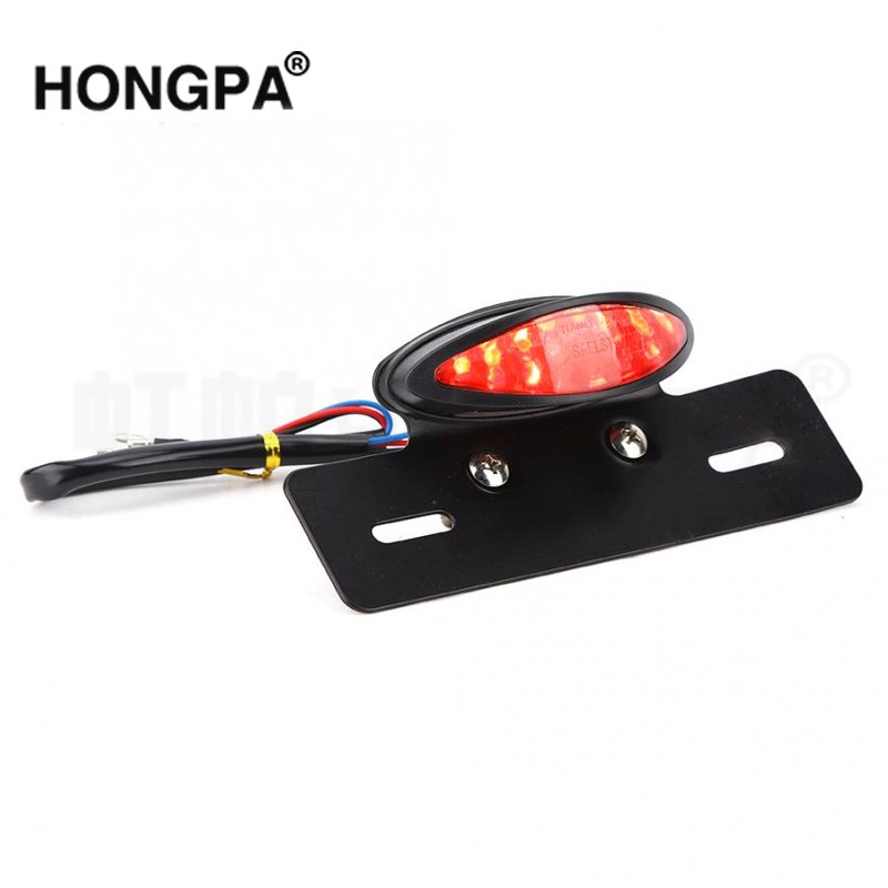 Đèn LED Đuôi Xe 12V Màu Đỏ Có Thể Điều Chỉnh Cho Xe Mô Tô Cafe Racer