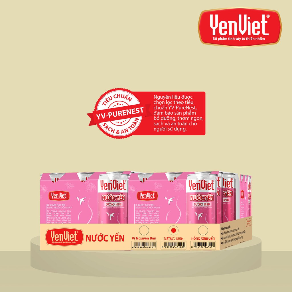 Nước Yến Dưỡng Nhan khay 30 lon x 170ml