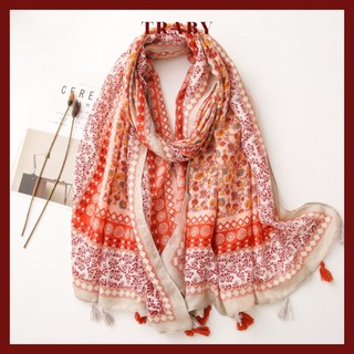 Khăn choàng boho đi biển đa năng siêu mềm mịn