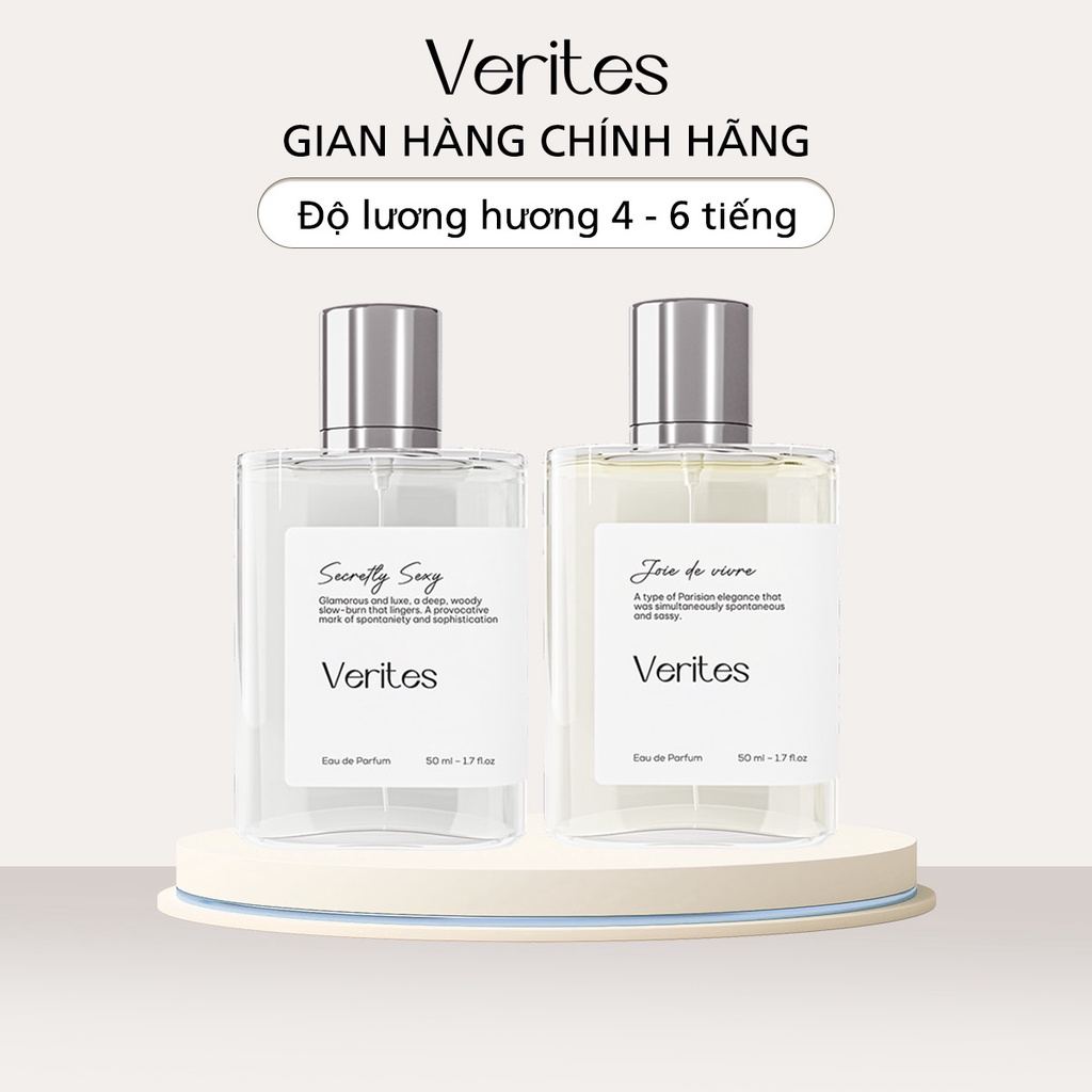 Combo 2 Nước Hoa Nữ VERITES Secretly Sexy và Joie De Vivre 50ml x2