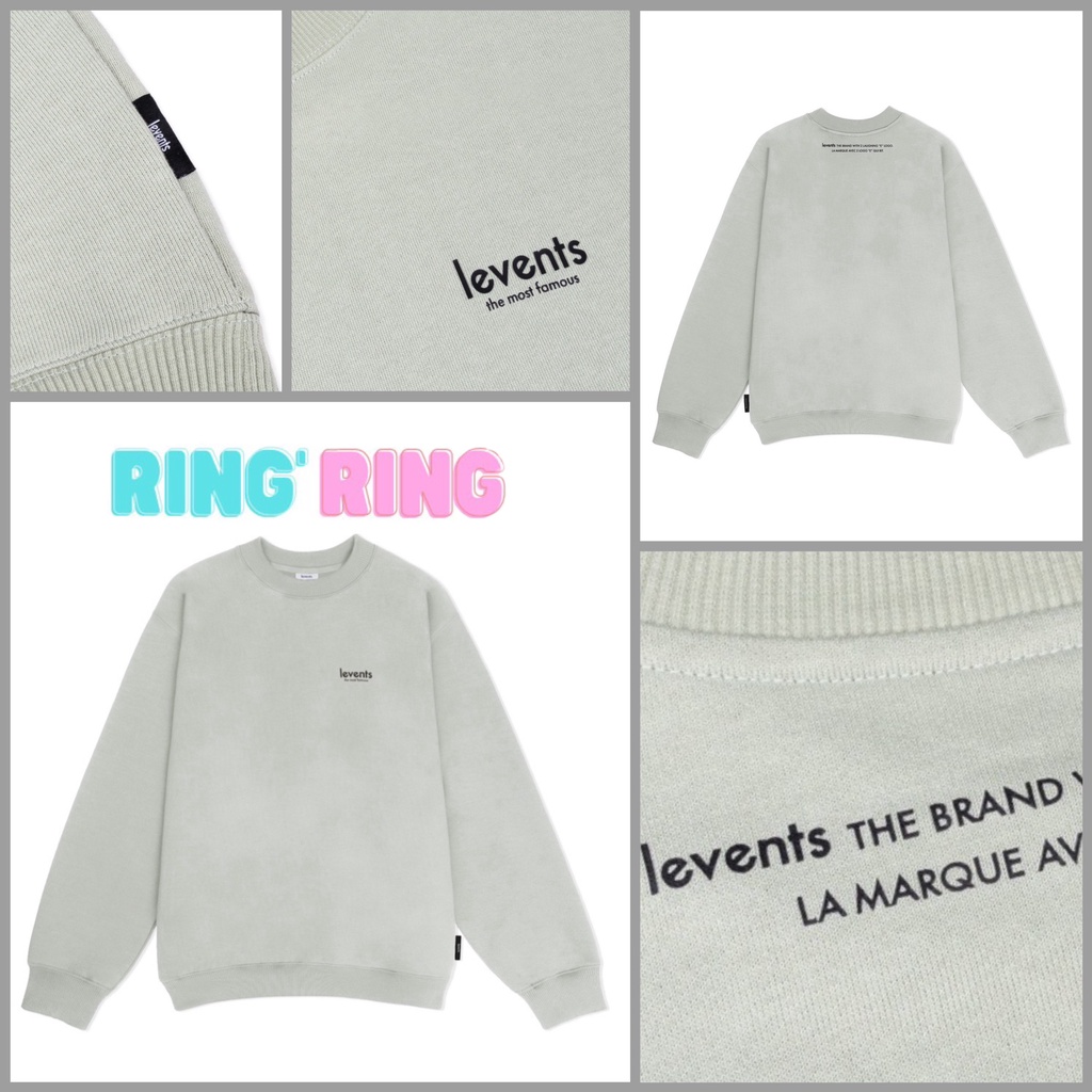 Áo Tay Dài LEVENTS® BASIC SWEATER Tặng Kèm Túi Tote Hoặc Túi Giấy Khi Mua Từ 2SP Levents