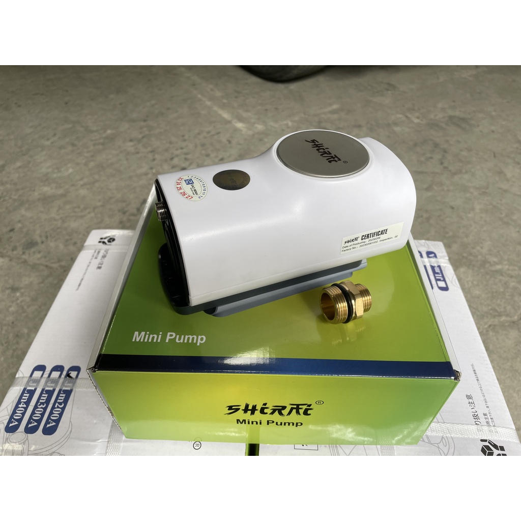 Máy bơm tăng áp điện tử mini SHIRAI S20 - Dùng cho 1 thiết bị máy giặt, vòi sen, bình nóng lạnh - Hàng chính hãng