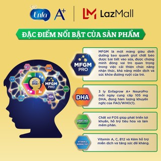 Sữa bột Enfa 4 400gr_ hộp 1.7kg